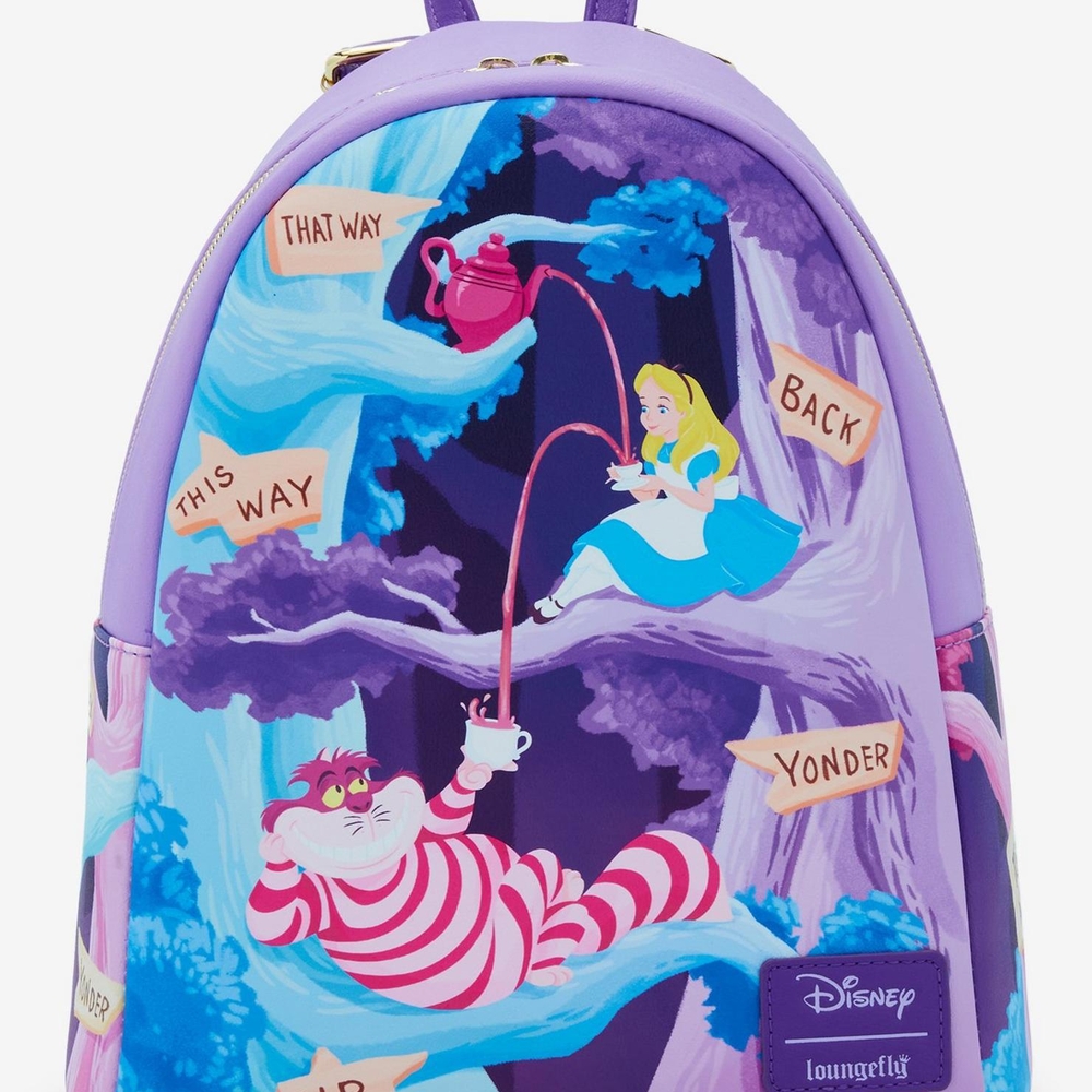 Loungefly Disney Alice In Wonderland Alice & Cheshire Cat Mini Backpack